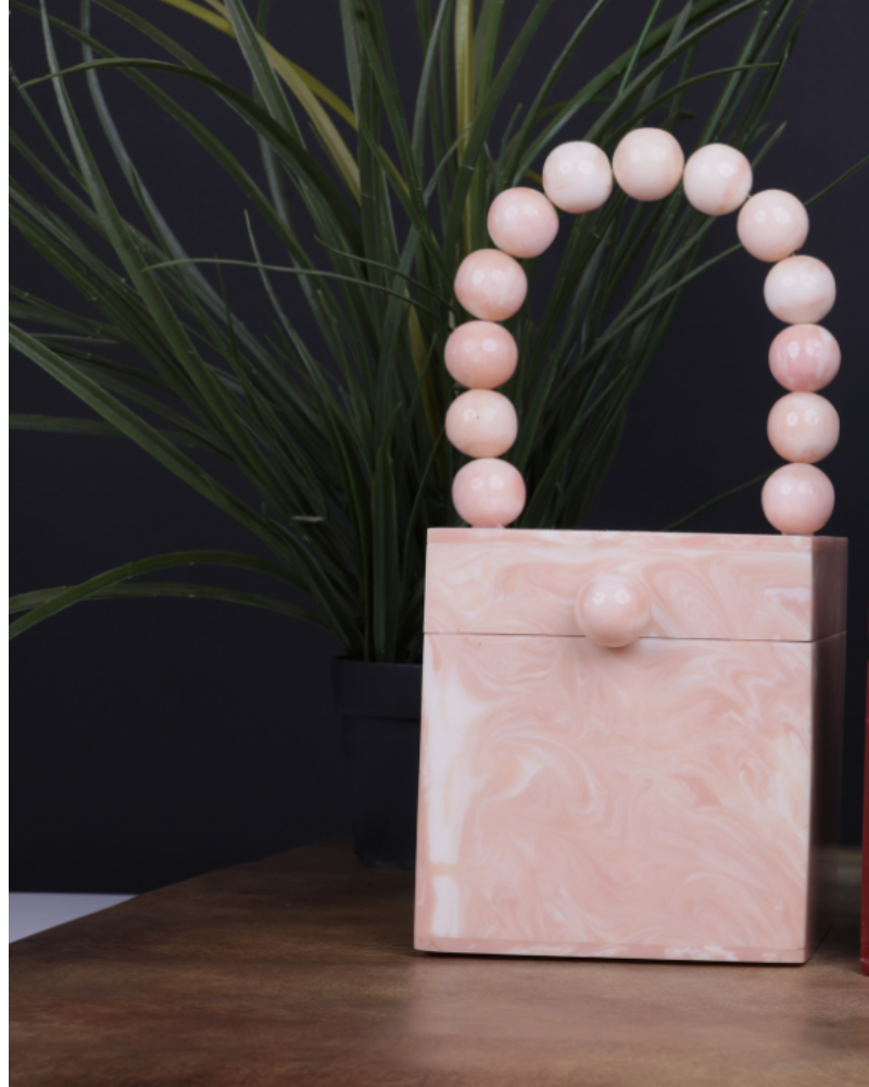 Resin Light Pink Cuboid